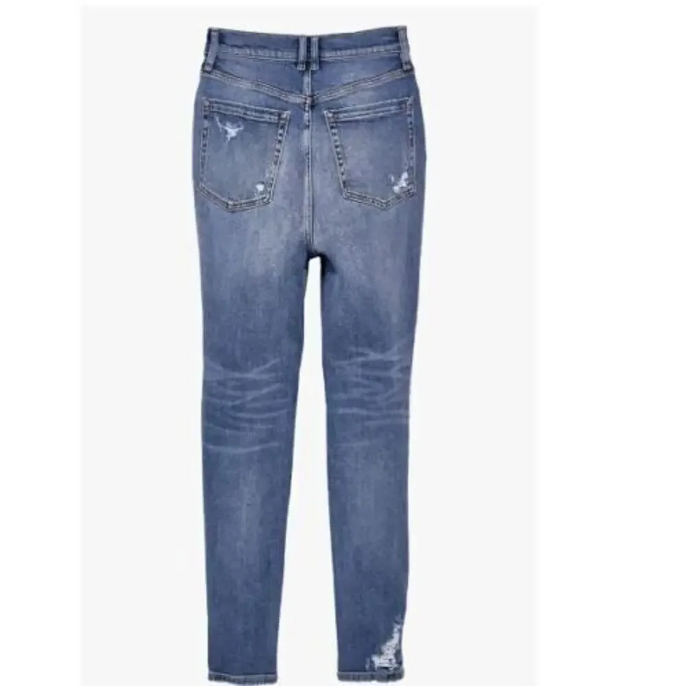 Free People We the Free Phoenix Ripped Skinny Button Fly Jeans Size 24 MSRP‎ $98